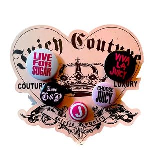 JUICY COUTURE PINS COLLECTABLE VINTAGE